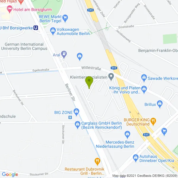 Lagekarte der Adresse des Maklers