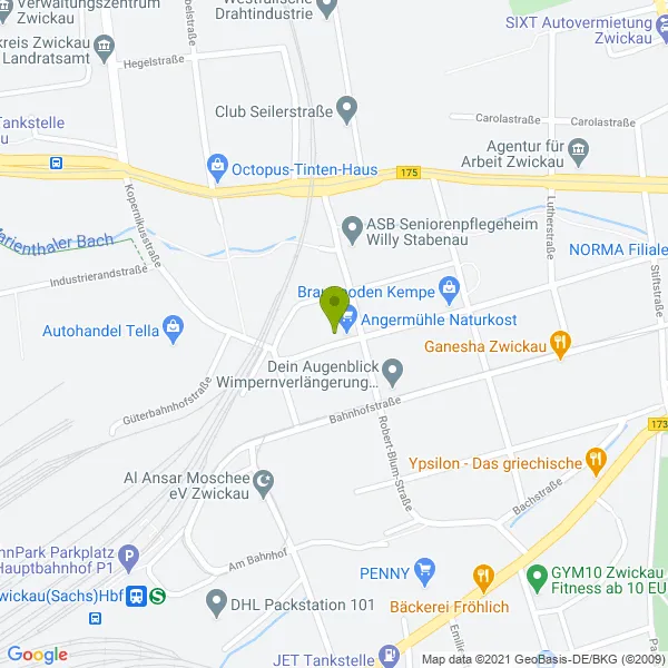 Lagekarte der Adresse des Maklers