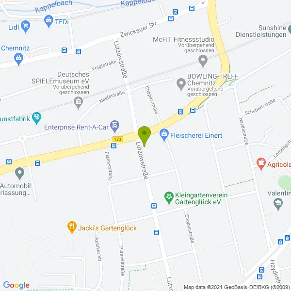 Lagekarte der Adresse des Maklers