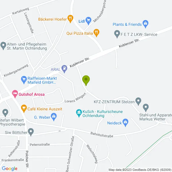 Lagekarte der Adresse des Maklers
